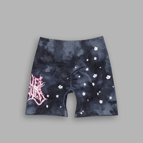 NWT Limited Edition: Darc Sport Cherry Blossom Workout Seamless Shorts - Picture 5 of 10